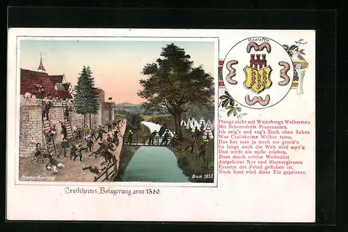 AK Crailsheim, Ritter bei der Belagerung 1380, Haaraffe