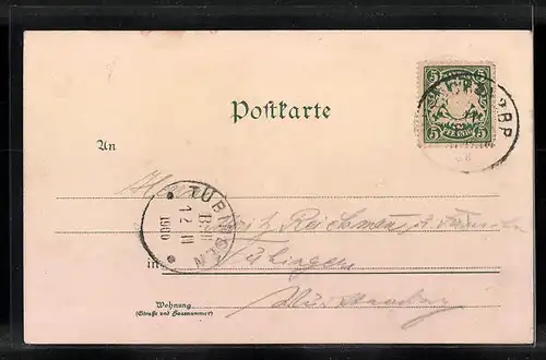 Künstler-AK München, Karlstor mit Strassenbahn