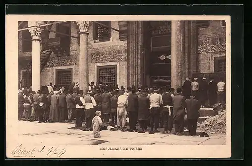 AK Constantinople, Musulmans en prière