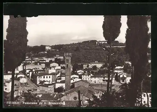 Foto-AK Fiesole, Panorama da S. Francesco