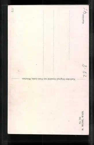 Künstler-AK Lohengrin von Richard Wagner, Lohengrin kämpft gegen einen Soldaten, Parsival