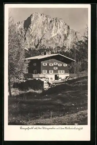 AK Berghütte Linzer Haus auf der Wurzeralm mit dem Stubwieswipfel