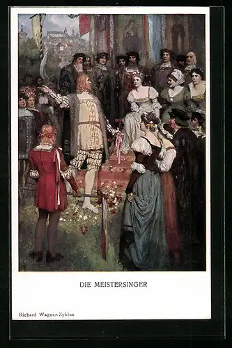 Künstler-AK Richard Wagner-Zyklus Die Meistersinger