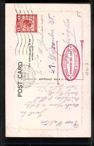 AK Kleines Mädchen mit ihrer Puppe