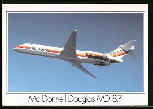 AK Flugzeug Mc Donnell Douglas MD-87 der Aero Lloyd im Flug