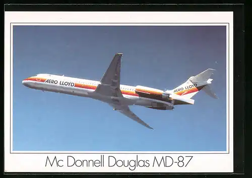 AK Flugzeug Mc Donnell Douglas MD-87 der Aero Lloyd in der Luft