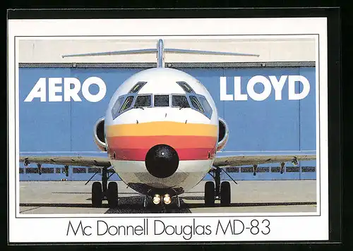 AK Flugzeug MC Donnell Douglas MD-83 von Aero Lloyd