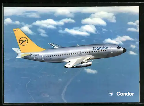 AK Flugzeug Boeing 737-230 von Condor im Flug