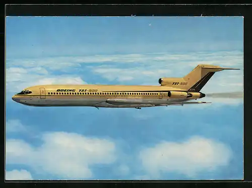 AK Flugzeug Boeing 727-200 über den Wolken