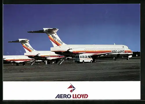 AK Flugzeuge Mc Donnell Douglas MD-83 der Aero Lloyd am Boden