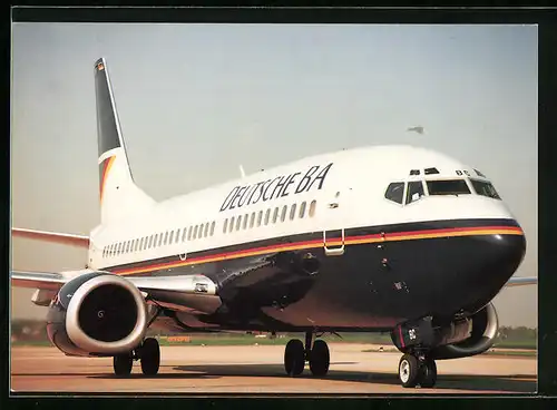 AK Flugzeug Boeing 737-300 der Deutsche BA vor dem Start