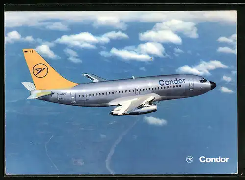 AK Flugzeug Boeing 737-300 von Condor über den Wolken