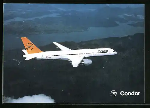 AK Flugzeug Boeing 757 von Condor im Flug