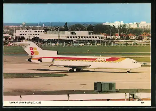AK Flugzeug Boeing 727-256 der Iberia Air Lines am Boden