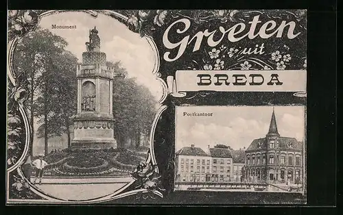 AK Breda, Monument, Postkantoor