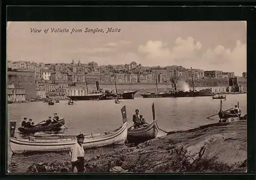 AK Valetta, seen from Senglea, Ships