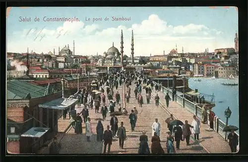AK Constantinople, Le Pont de Stamboul