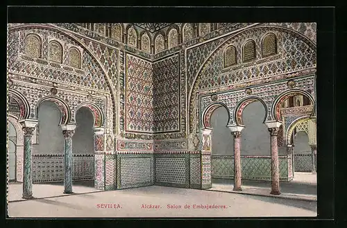 AK Sevilla, Alcazar, Salon de Embajadores