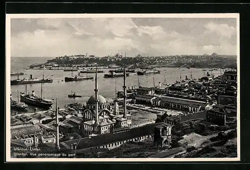 AK Istanbul, Vue panoramique du Port