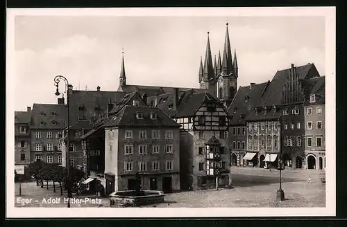 AK Eger, die Kirche am platz