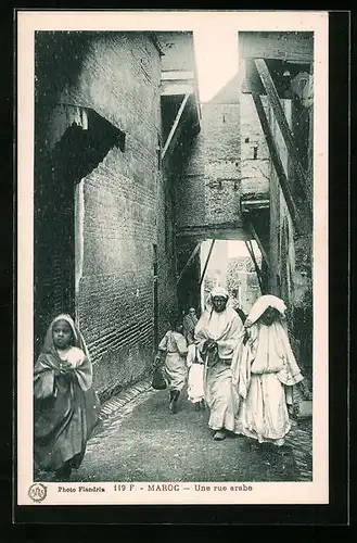 AK Casablanca, Une rue arabe