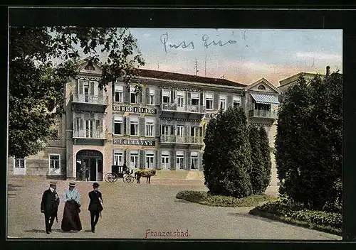 AK Franzensbad, Hotel Three Lilies