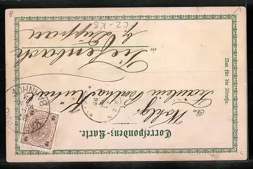 Lithographie Karlsbad, Mühlbrunnenkolonnade, Hirschensprung