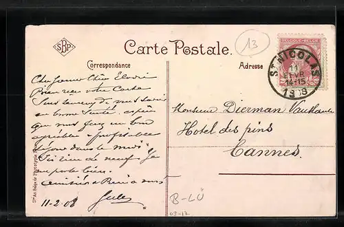 AK Saint-Nicolas, Rue de l`Eglise, Strassenpartie