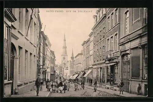 AK Saint-Trond, Rue de Tirlemont, Strassenpartie