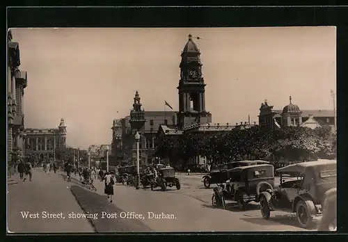 AK Durban, West Street showing Post Office