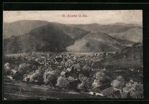 AK St. Amarin, Gesamtansicht mit Gebirgswand