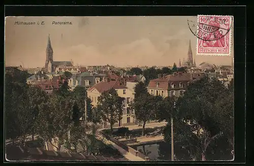 AK Mülhausen i. E., Panorama