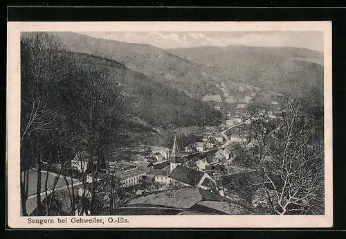 AK Sengern, Panoramablick vom Berg