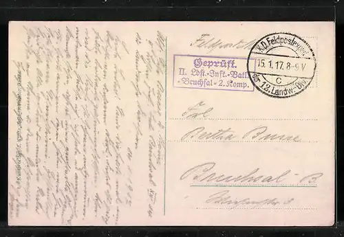 AK Sengern, Panoramablick vom Berg