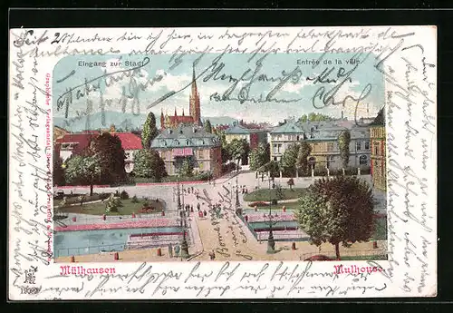 AK Mülhausen, Eingang zur Stadt