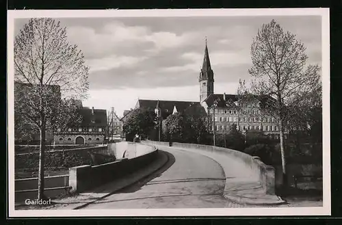 AK Gaildorf, Teilansicht mit Brücke