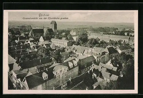 AK Güstrow, Gesamtansicht von der Pfarrkirche gesehen