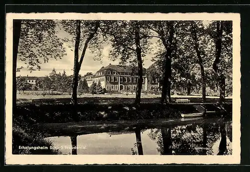 AK Freudental, Blick zum Erholungheim Schloss