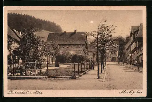 AK Lautenthal / Harz, Marktplatz