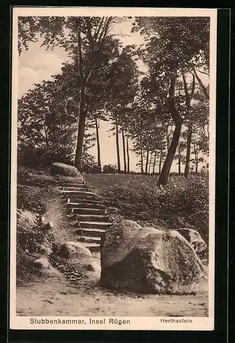 AK Stubbenkammer / Rügen, Herthastein