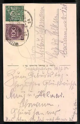 AK Wunsiedel / Fichtelgeb., Blick vom Katharinenberg