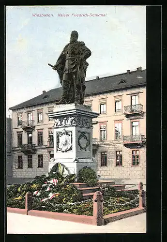 AK Wiesbaden, Kaiser Friedrich-Denkmal