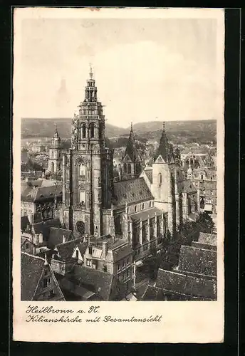 AK Heilbronn a. N., Kilianskirche mit Gesamtansicht