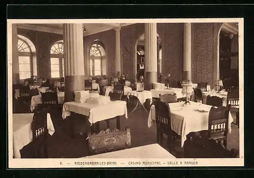 AK Niederbronn-les-Bains, Casino Municipal, Salle a manger