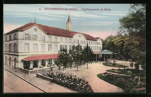 AK Niederbronn-les-Bains, Établissement de Bains