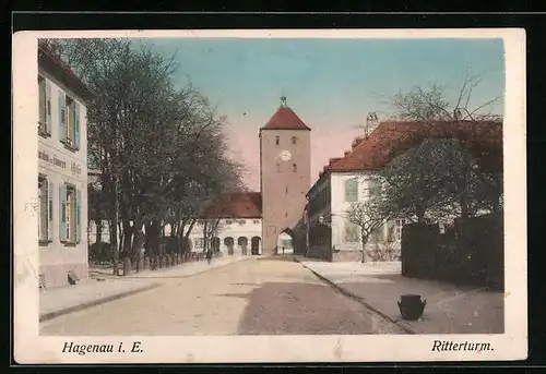 AK Hagenau i. E., Ritterturm