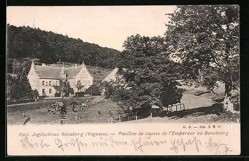 AK Gensburg /Vogesen, Kaiserliches Jagdschloss Gensburg