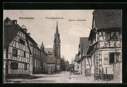 AK Fröschweiler, Friedenskirche und Schloss Dürkheim