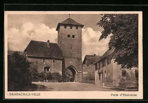 AK Dambach-la-Ville, Porte d`Ebersheim