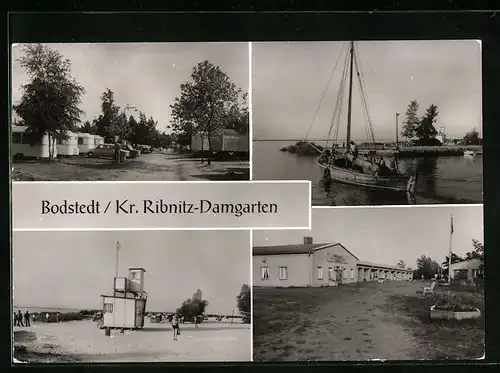 AK Bodstedt /Kr. Ribnitz-Damgarten, Zeltplatz, Am Strand, Am Hafen